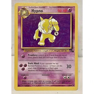 Pokémon TCG Hypno Fossil 23/62 Regular Unlimited Rare Card Vintage WOTC‎ LP